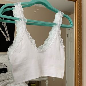Urban Outfitters lace trimmed crop top/bralette